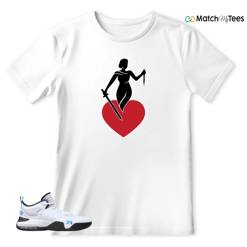 NIKE JORDAN STAY LOYAL 2 WHITE BLACK BLUE SNEAKER Matching Tees t-shirt