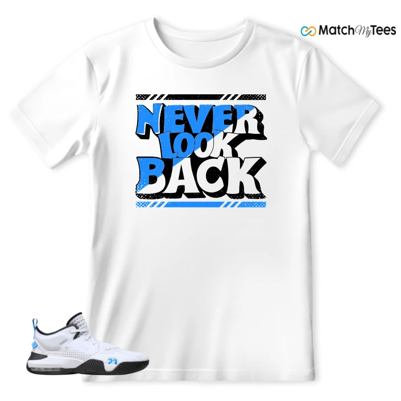 NIKE JORDAN STAY LOYAL 2 WHITE BLACK BLUE SNEAKER Matching Tees t-shirt