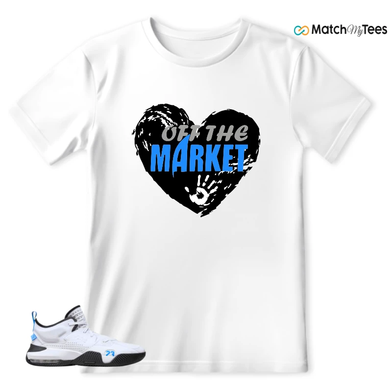 NIKE JORDAN STAY LOYAL 2 WHITE BLACK BLUE SNEAKER Matching Tees t-shirt