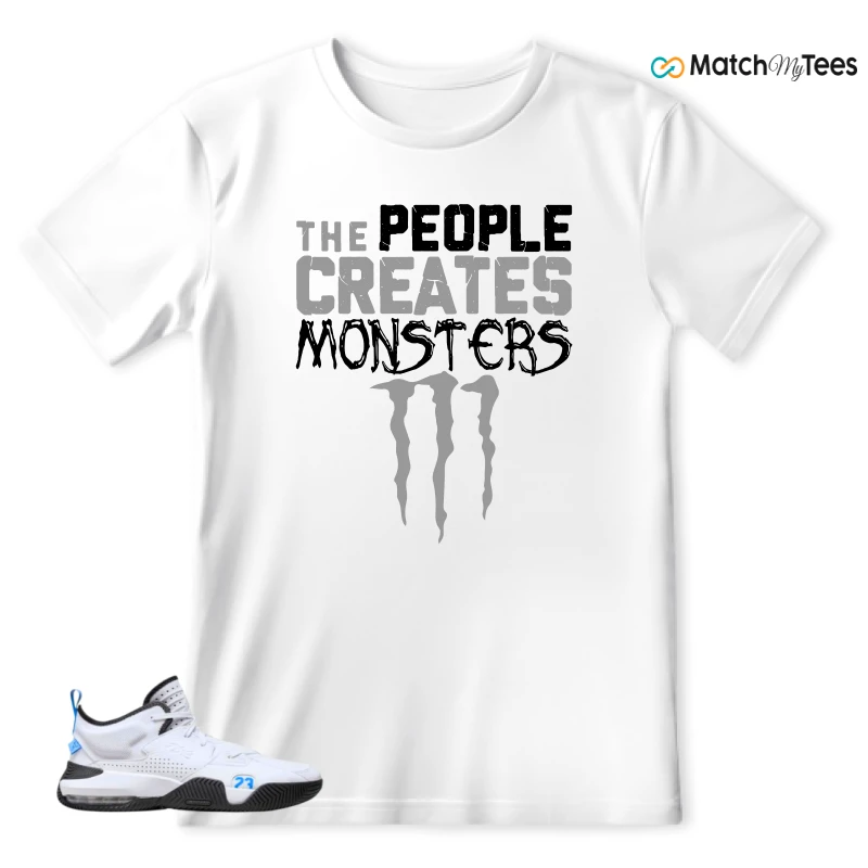 NIKE JORDAN STAY LOYAL 2 WHITE BLACK BLUE SNEAKER Matching Tees t-shirt