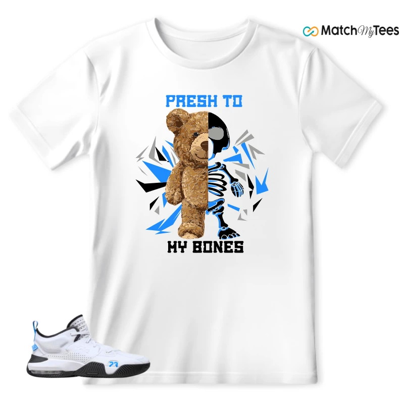 NIKE JORDAN STAY LOYAL 2 WHITE BLACK BLUE SNEAKER Matching Tees t-shirt