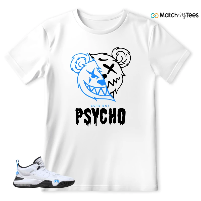 Psycho Teddy White matching T-shirt T-shirt