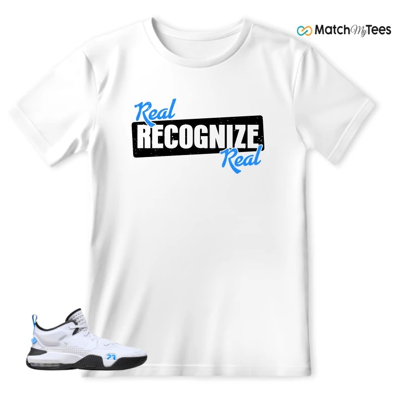 NIKE JORDAN STAY LOYAL 2 WHITE BLACK BLUE SNEAKER Matching Tees t-shirt