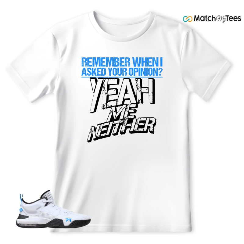 NIKE JORDAN STAY LOYAL 2 WHITE BLACK BLUE SNEAKER Matching Tees t-shirt