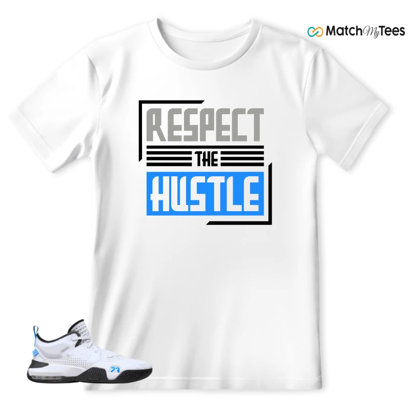 NIKE JORDAN STAY LOYAL 2 WHITE BLACK BLUE SNEAKER Matching Tees t-shirt