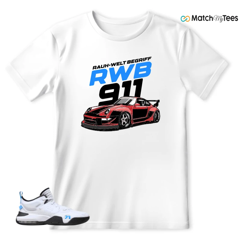 NIKE JORDAN STAY LOYAL 2 WHITE BLACK BLUE SNEAKER Matching Tees t-shirt