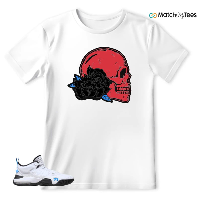 NIKE JORDAN STAY LOYAL 2 WHITE BLACK BLUE SNEAKER Matching Tees t-shirt