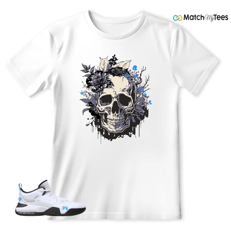 NIKE JORDAN STAY LOYAL 2 WHITE BLACK BLUE SNEAKER Matching Tees t-shirt