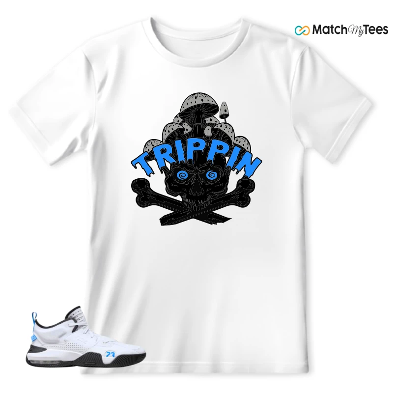 NIKE JORDAN STAY LOYAL 2 WHITE BLACK BLUE SNEAKER Matching Tees t-shirt