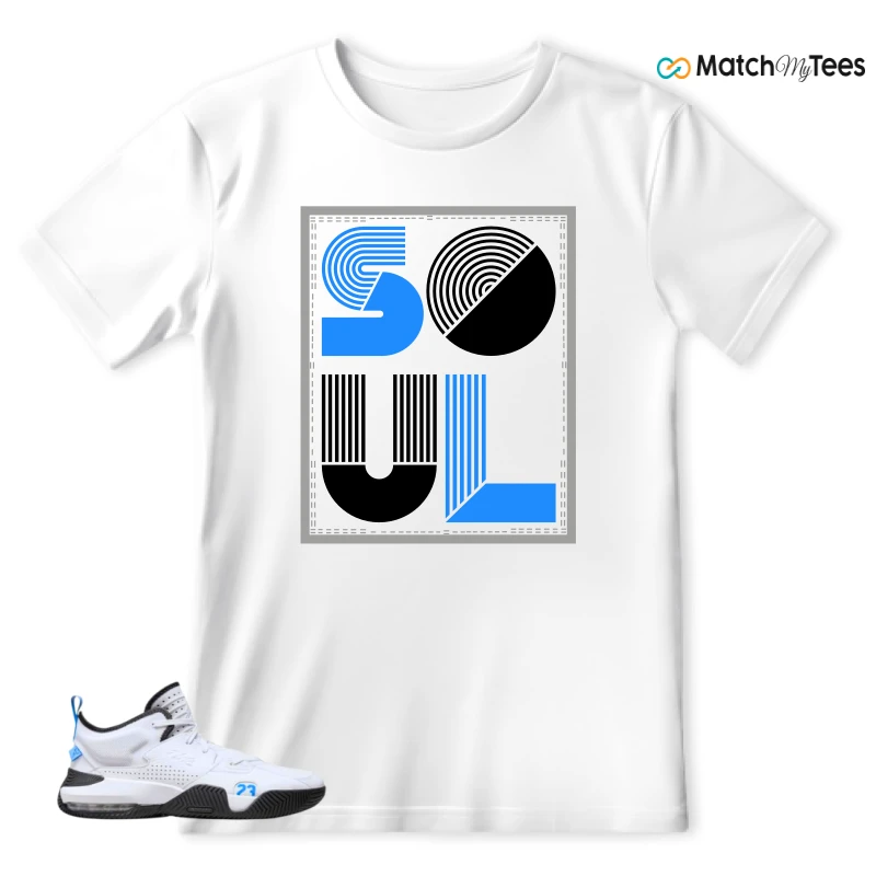NIKE JORDAN STAY LOYAL 2 WHITE BLACK BLUE SNEAKER Matching Tees t-shirt