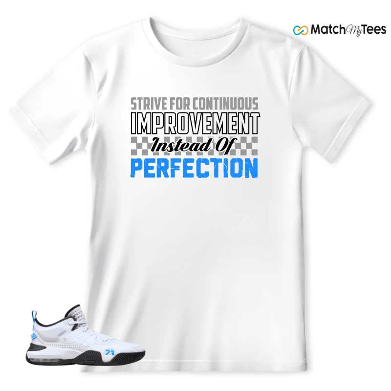 NIKE JORDAN STAY LOYAL 2 WHITE BLACK BLUE SNEAKER Matching Tees t-shirt