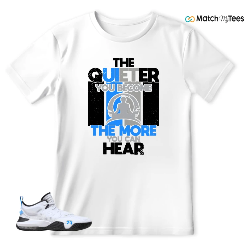 NIKE JORDAN STAY LOYAL 2 WHITE BLACK BLUE SNEAKER Matching Tees t-shirt