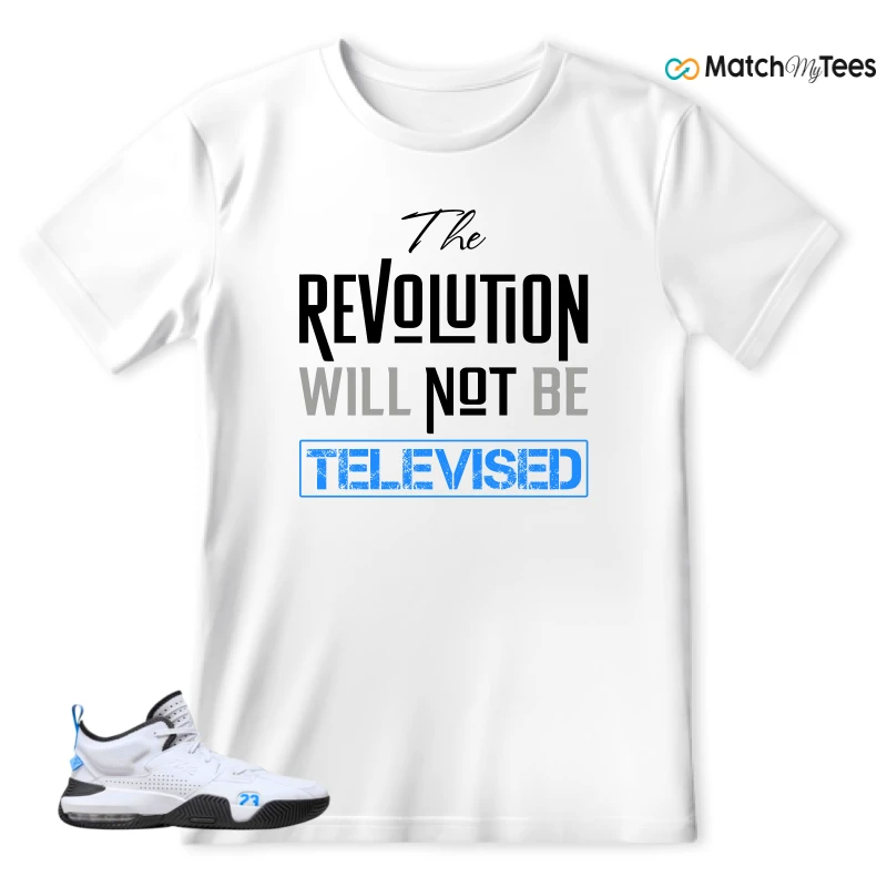 NIKE JORDAN STAY LOYAL 2 WHITE BLACK BLUE SNEAKER Matching Tees t-shirt