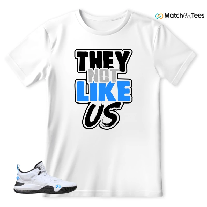 NIKE JORDAN STAY LOYAL 2 WHITE BLACK BLUE SNEAKER Matching Tees t-shirt