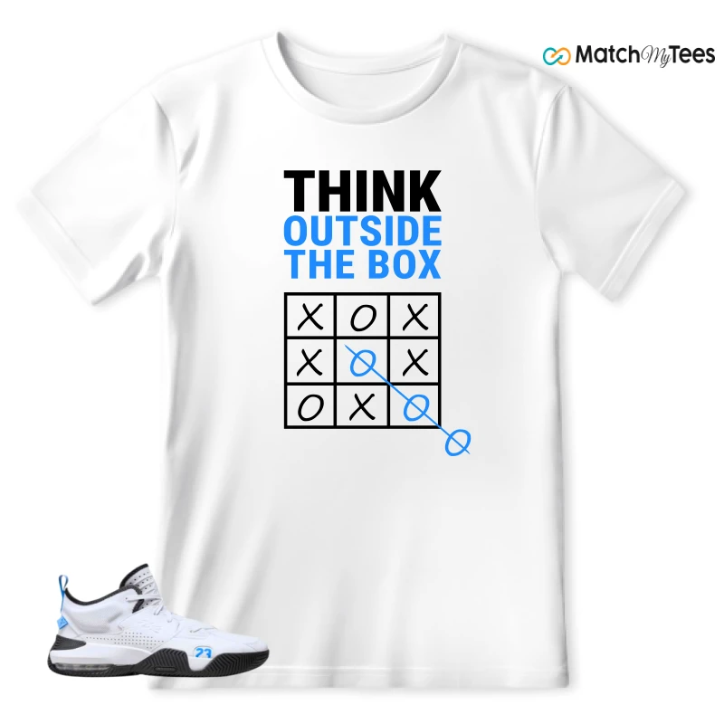 NIKE JORDAN STAY LOYAL 2 WHITE BLACK BLUE SNEAKER Matching Tees t-shirt