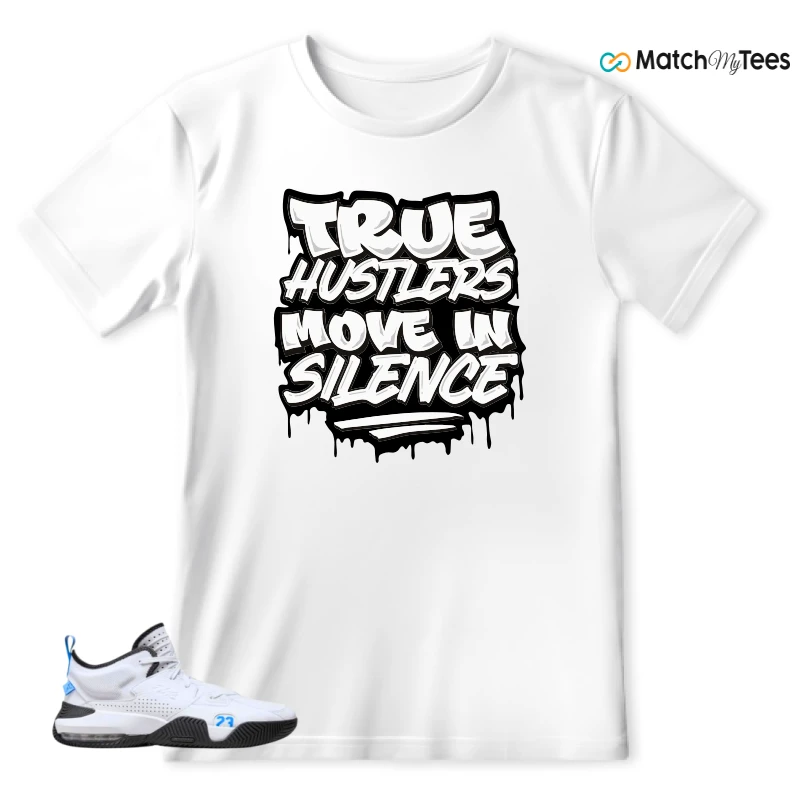 NIKE JORDAN STAY LOYAL 2 WHITE BLACK BLUE SNEAKER Matching Tees t-shirt