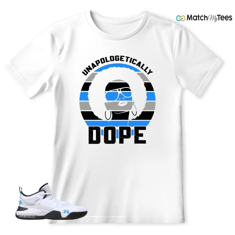 NIKE JORDAN STAY LOYAL 2 WHITE BLACK BLUE SNEAKER Matching Tees t-shirt