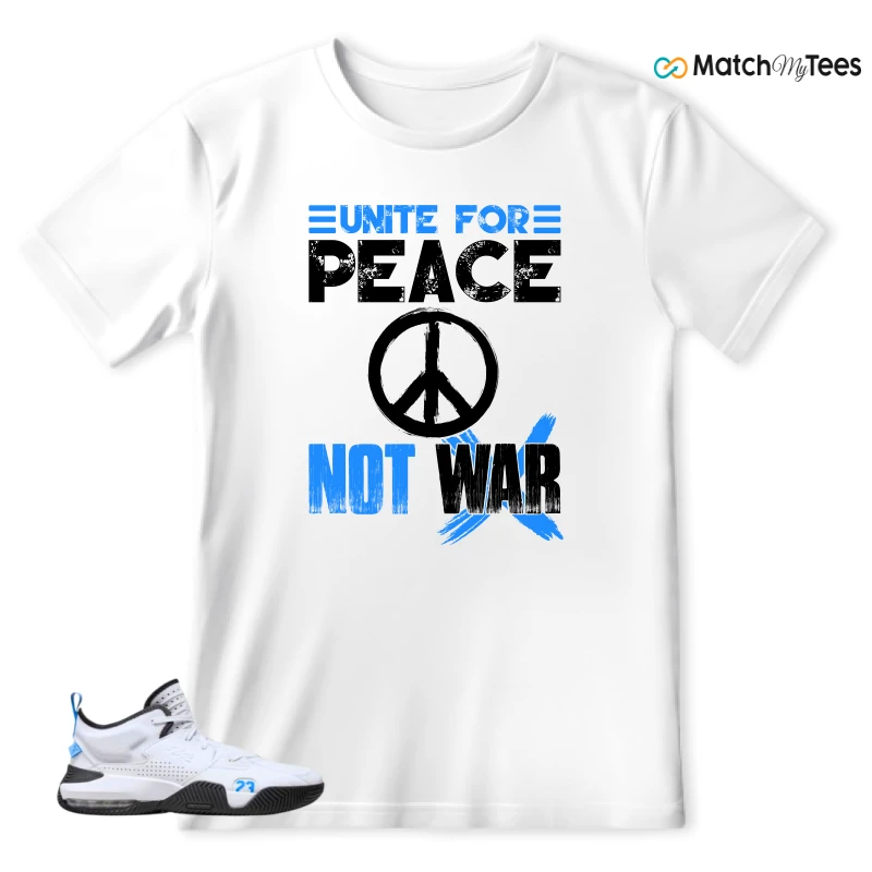 NIKE JORDAN STAY LOYAL 2 WHITE BLACK BLUE SNEAKER Matching Tees t-shirt