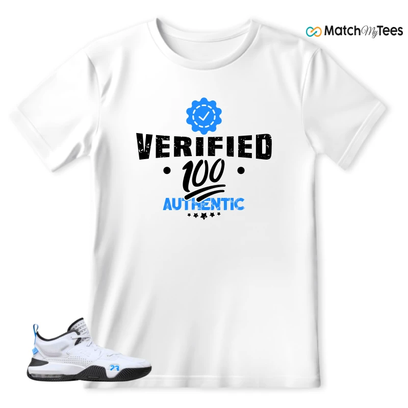 NIKE JORDAN STAY LOYAL 2 WHITE BLACK BLUE SNEAKER Matching Tees t-shirt