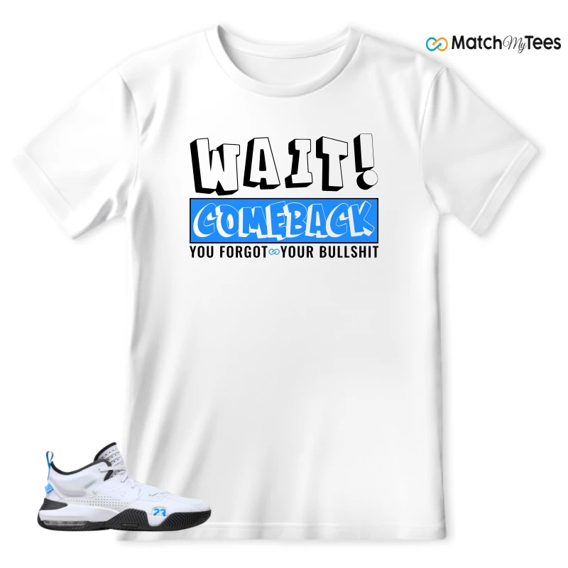 NIKE JORDAN STAY LOYAL 2 WHITE BLACK BLUE SNEAKER Matching Tees t-shirt