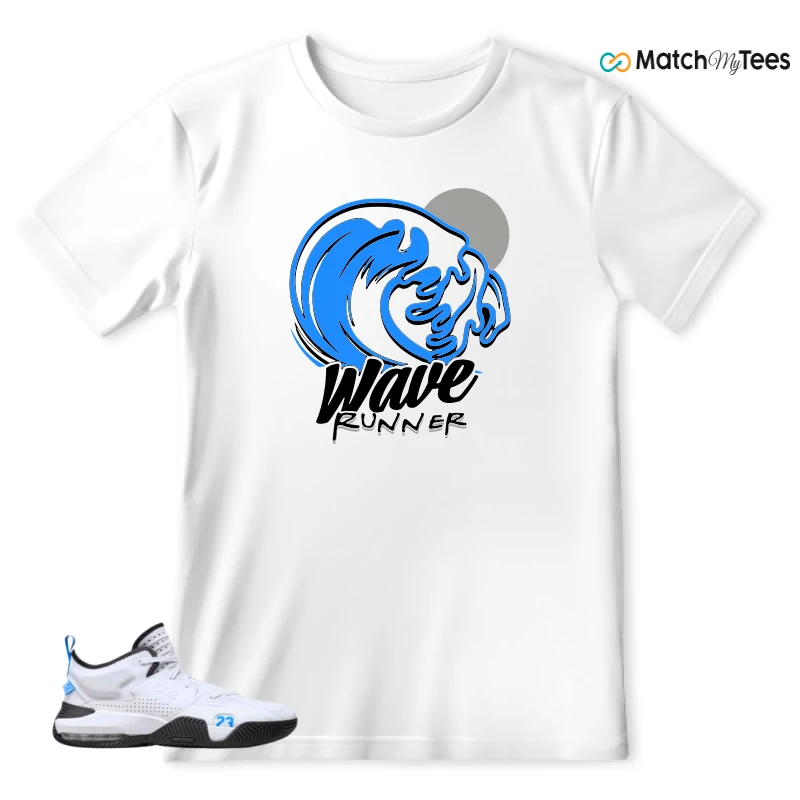 NIKE JORDAN STAY LOYAL 2 WHITE BLACK BLUE SNEAKER Matching Tees t-shirt