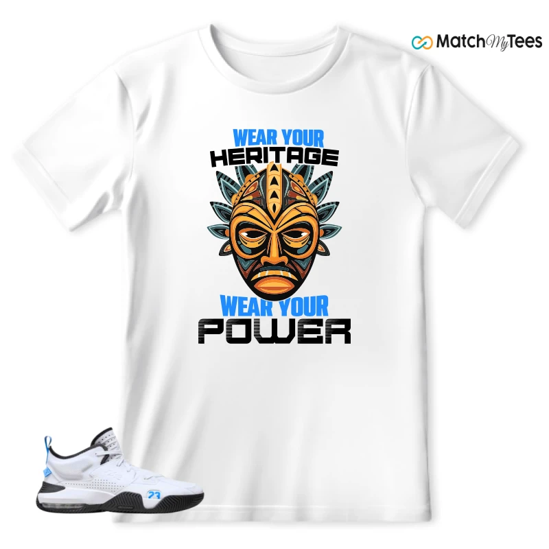 NIKE JORDAN STAY LOYAL 2 WHITE BLACK BLUE SNEAKER Matching Tees t-shirt