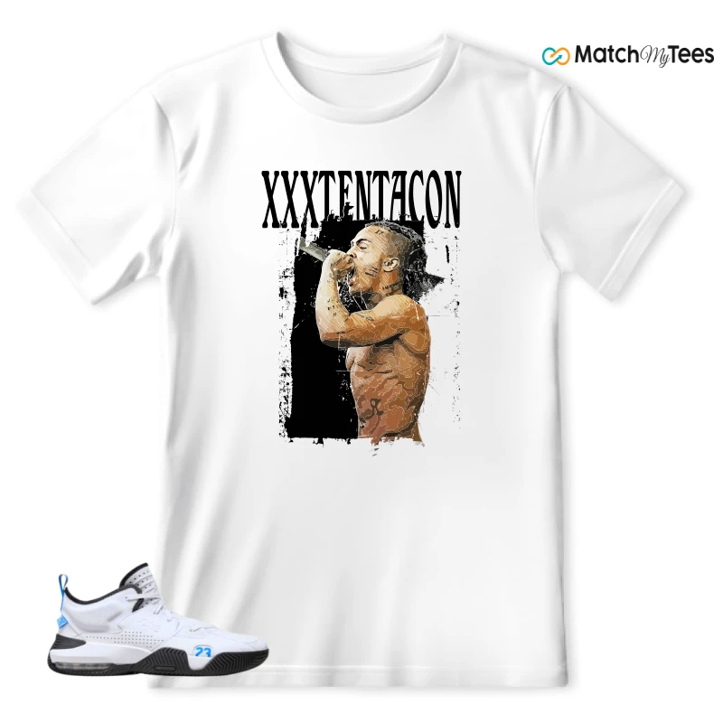 NIKE JORDAN STAY LOYAL 2 WHITE BLACK BLUE SNEAKER Matching Tees t-shirt