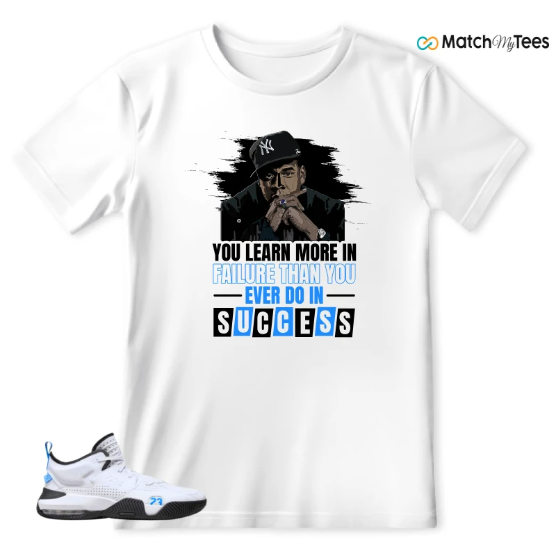 NIKE JORDAN STAY LOYAL 2 WHITE BLACK BLUE SNEAKER Matching Tees t-shirt