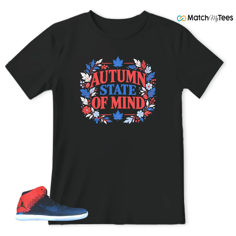 Autum State Of Mind 2 Black matching T-shirt T-shirt