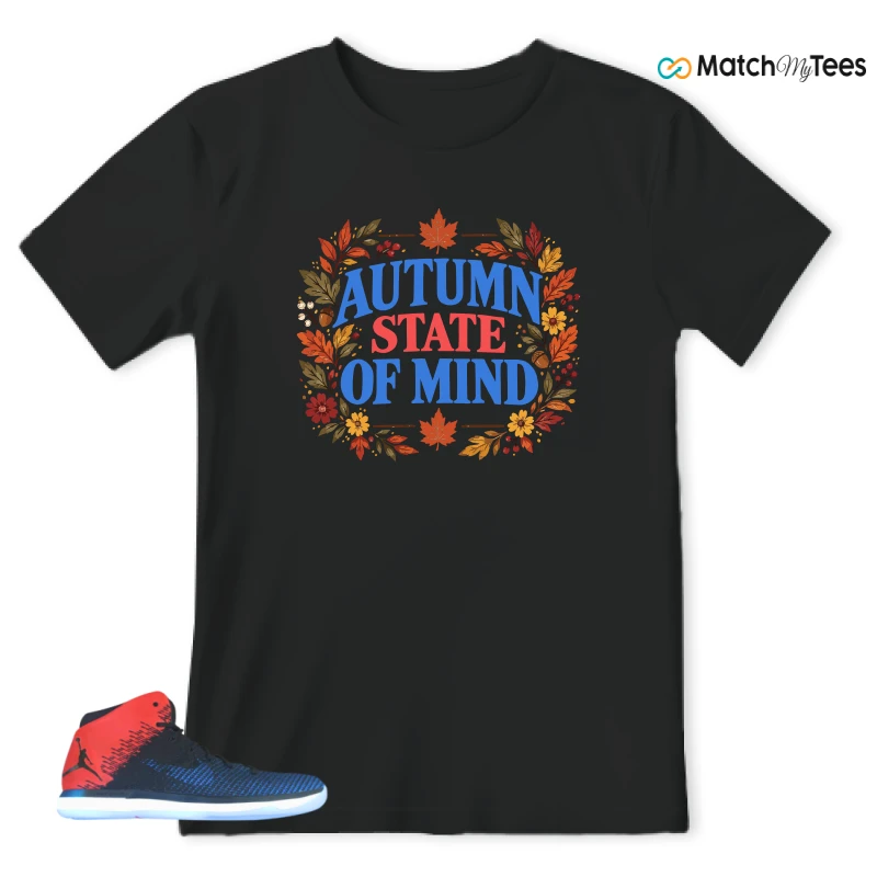 Autum State Of Mind Black matching T-shirt T-shirt