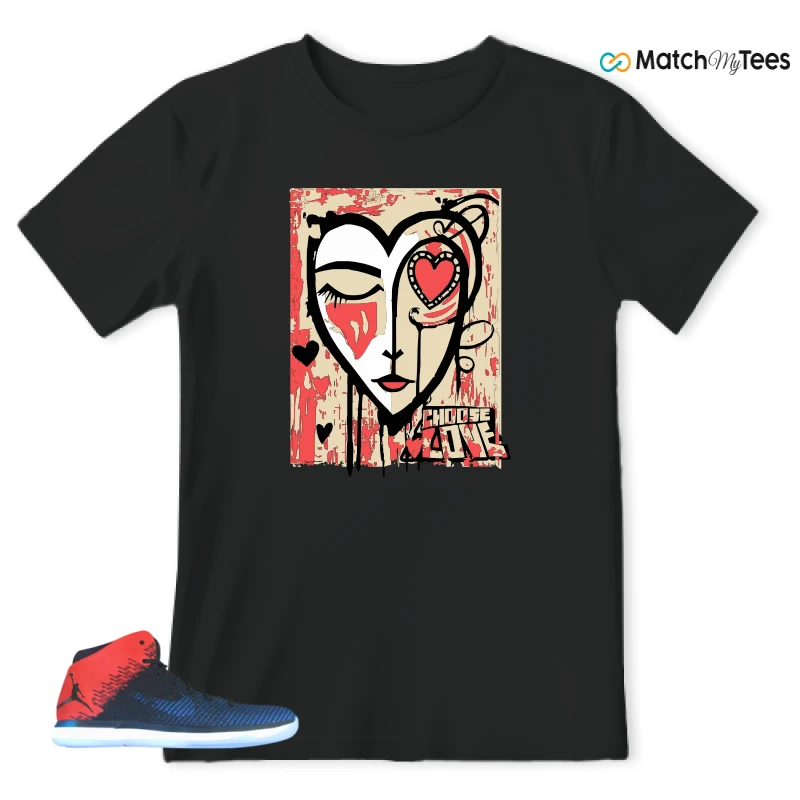 Choose Love Main Black matching T-shirt T-shirt