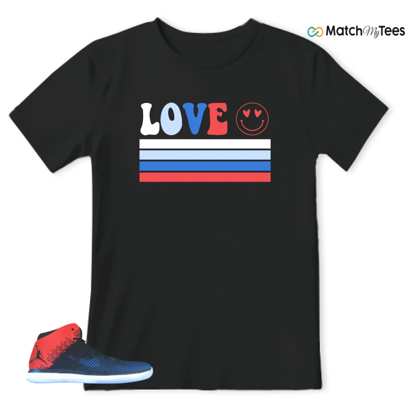 L O V E Black matching T-shirt T-shirt