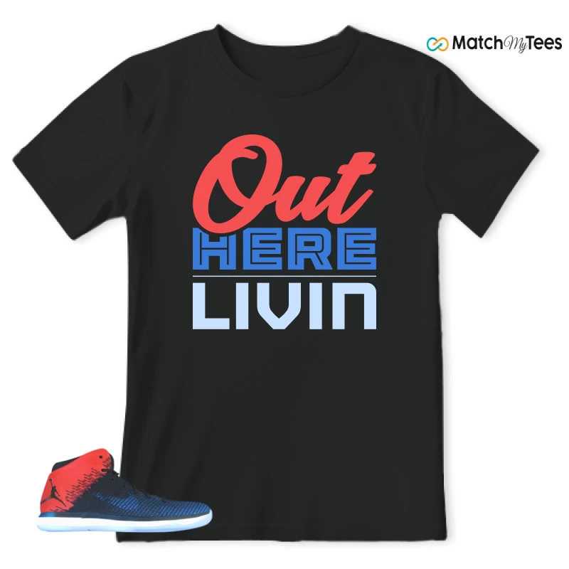 NIKE JORDAN XXX1 QUAI 54 (2017) (PE) SNEAKER Matching Tees t-shirt