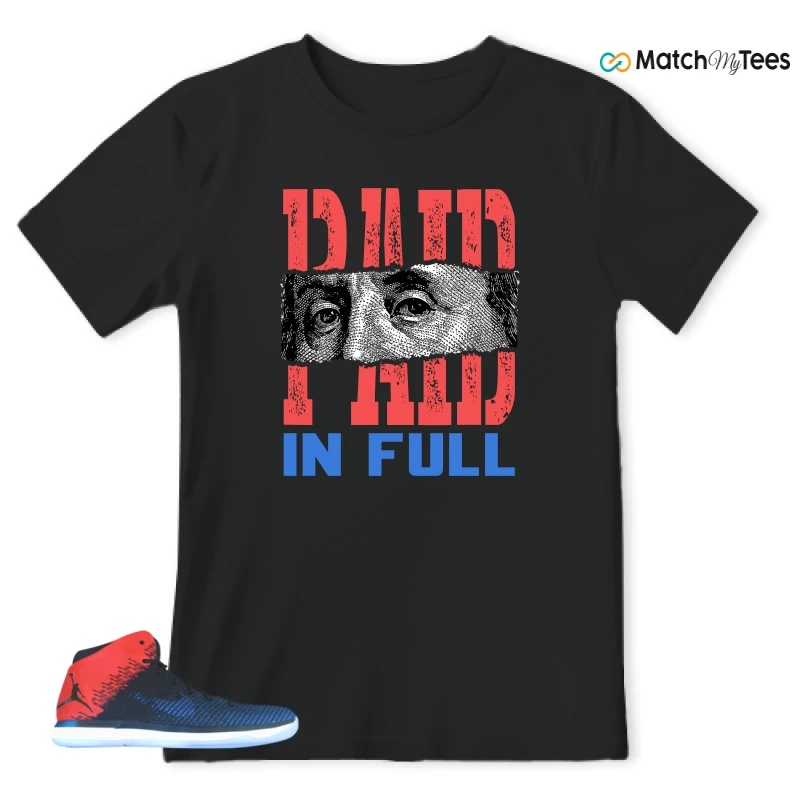 Paid In Full Black matching T-shirt T-shirt