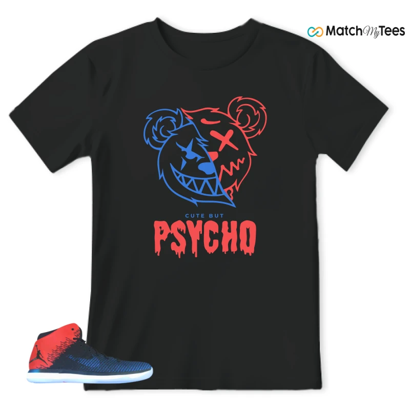 Psycho Teddy Black matching T-shirt T-shirt