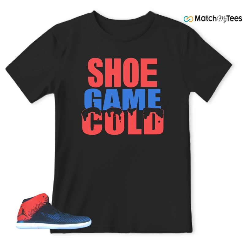 Shoe Game Cold Black matching T-shirt T-shirt