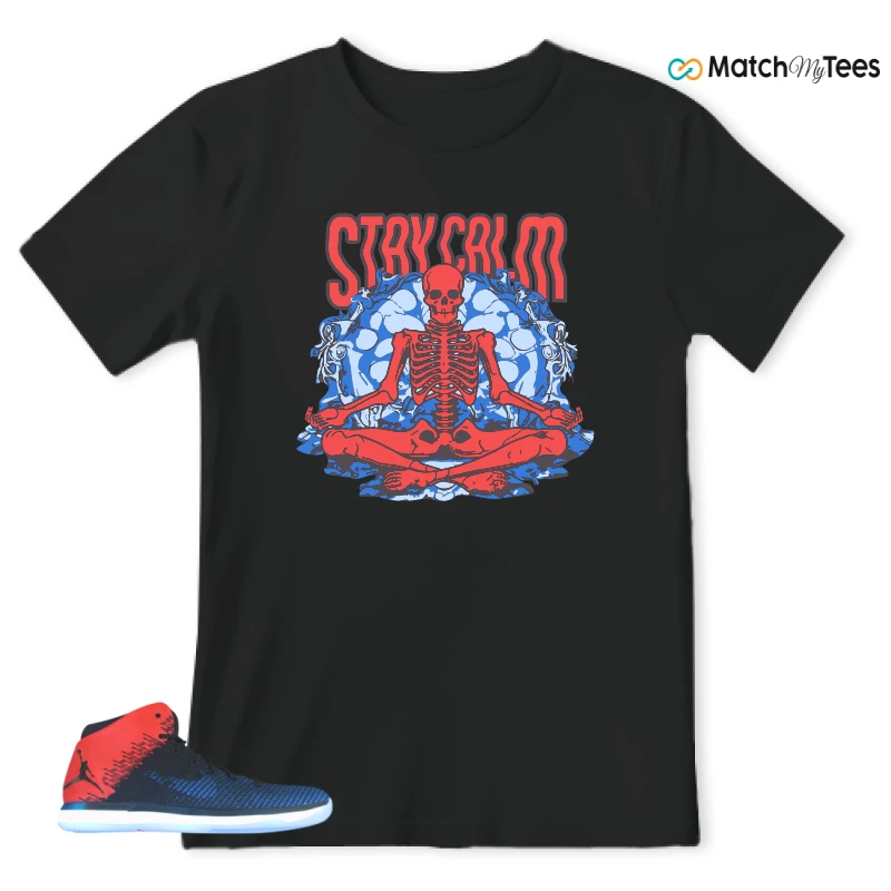 Stay Calm2 Black matching T-shirt T-shirt