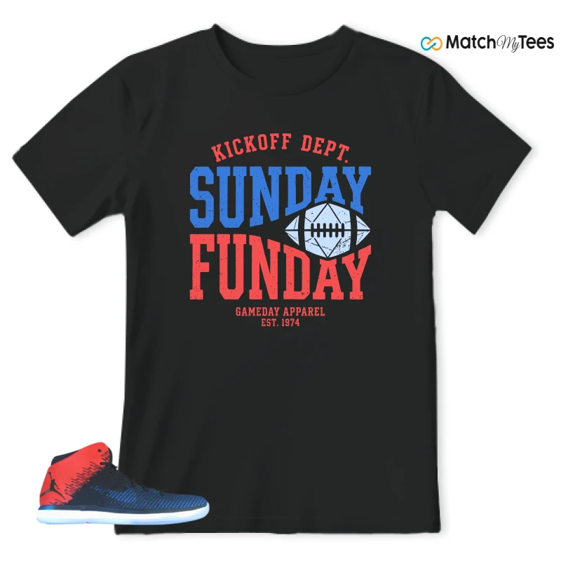 Sunday Black matching T-shirt T-shirt
