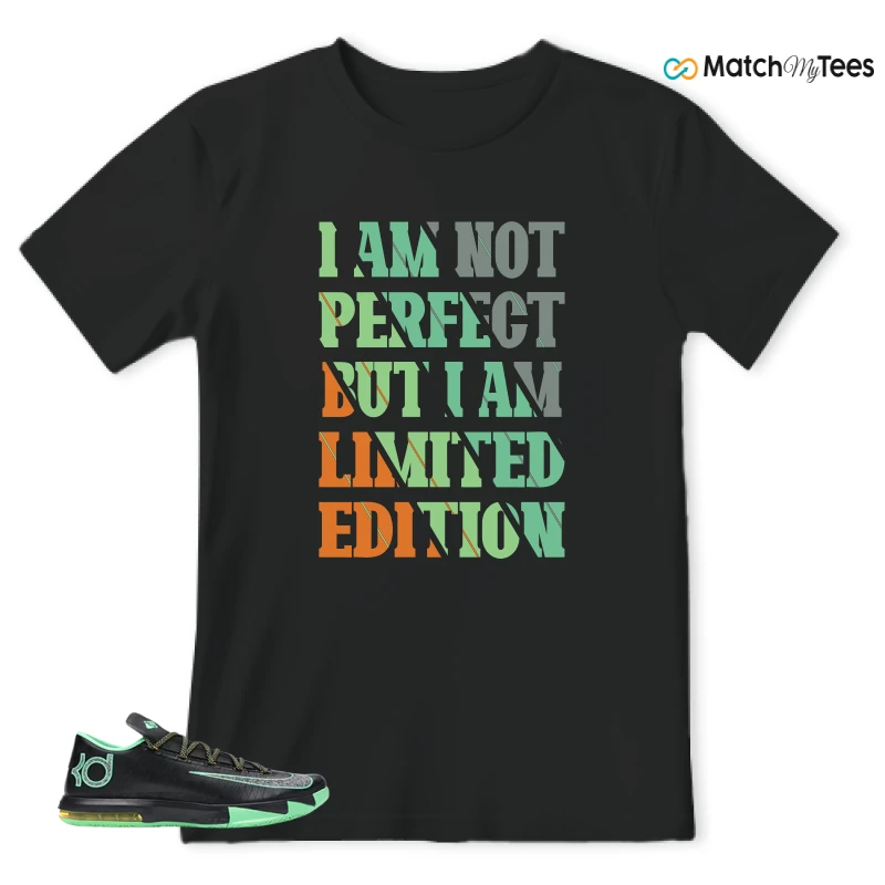 NIKE KD 6 BRAZIL SNEAKER/BLACK/MULTI-COLOR-LIGHT LUCID GREEN matching T-shirt