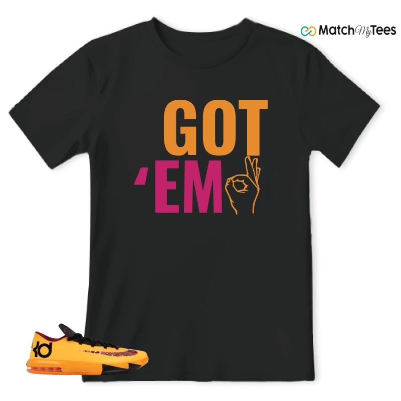 NIKE KD 6 PEANUT BUTTER JELLY SNEAKER Matching Tees t-shirt