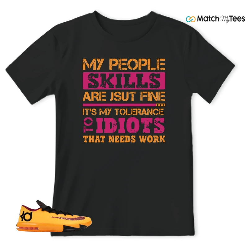 NIKE KD 6 PEANUT BUTTER JELLY SNEAKER Matching Tees t-shirt
