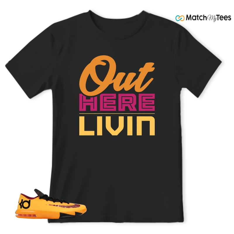 NIKE KD 6 PEANUT BUTTER JELLY SNEAKER Matching Tees t-shirt