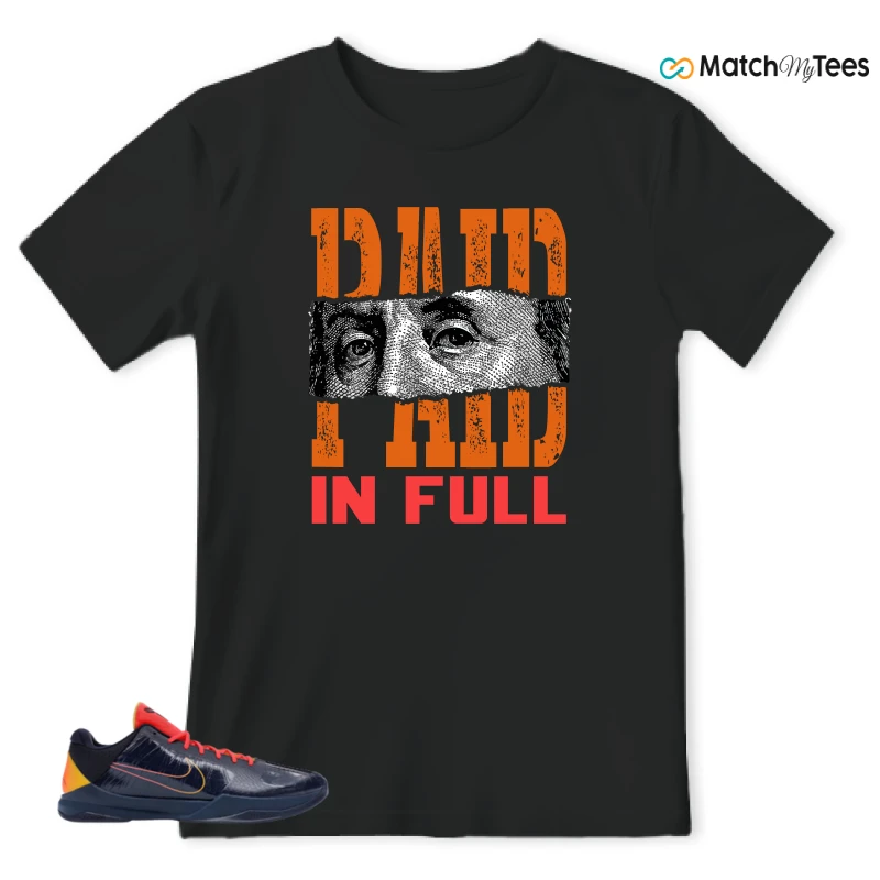 NIKE KOBE 5 PROTRO CAITLIN CLARK INDIANA FEVER SNEAKER Matching Tees t-shirt