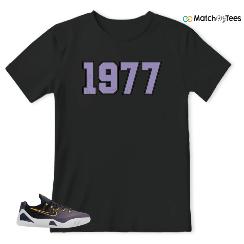 NIKE KOBE 9 EM LOW FADE (GS) SNEAKER Matching Tees t-shirt