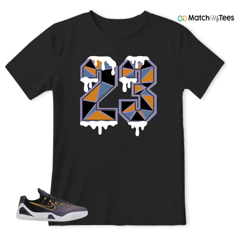 NIKE KOBE 9 EM LOW FADE (GS) SNEAKER Matching Tees t-shirt