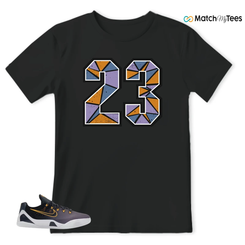 NIKE KOBE 9 EM LOW FADE (GS) SNEAKER Matching Tees t-shirt