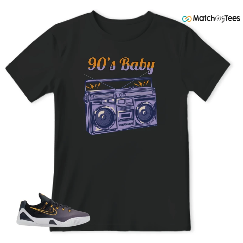 NIKE KOBE 9 EM LOW FADE (GS) SNEAKER Matching Tees t-shirt