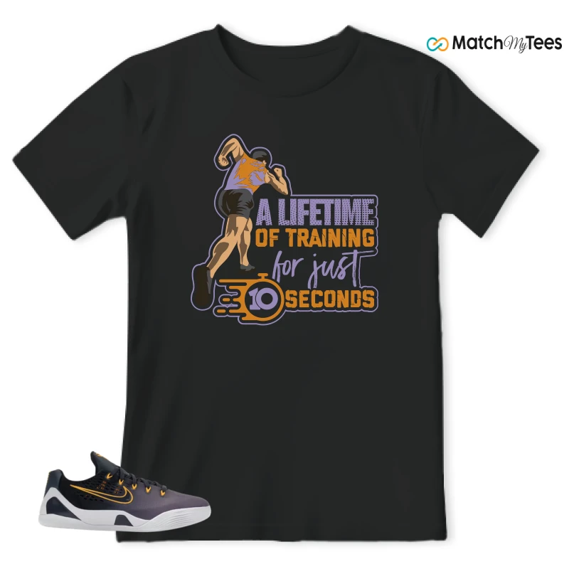 NIKE KOBE 9 EM LOW FADE (GS) SNEAKER Matching Tees t-shirt