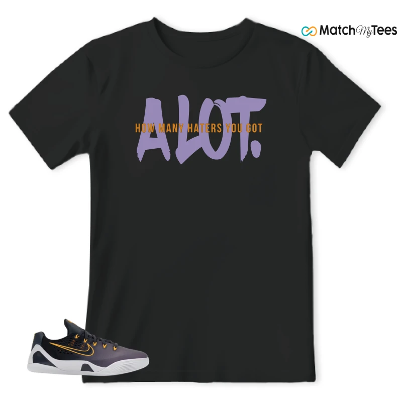 NIKE KOBE 9 EM LOW FADE (GS) SNEAKER Matching Tees t-shirt