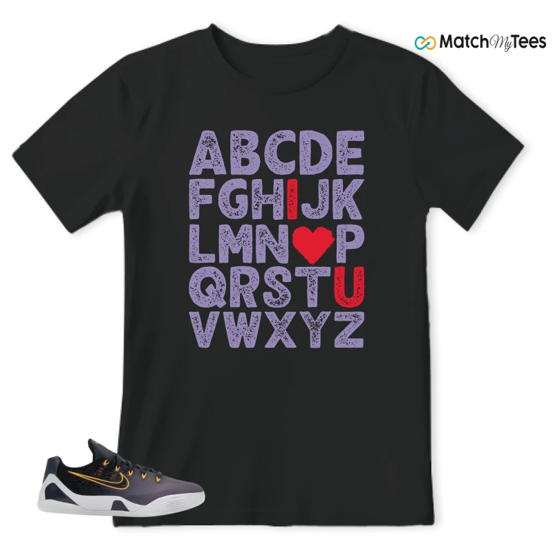 NIKE KOBE 9 EM LOW FADE (GS) SNEAKER Matching Tees t-shirt